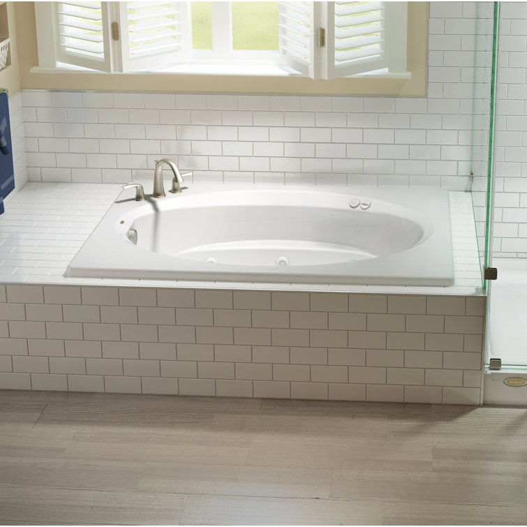 JACUZZI® Signature® 72" x 42" Drop In Soaking Acrylic Bathtub Perigold